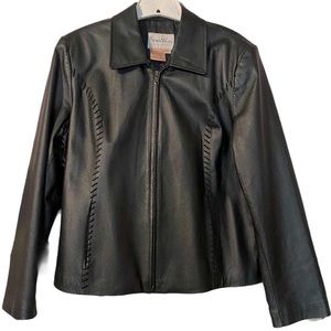 Pamela McCoy Collection Genuine Leather Jacket!